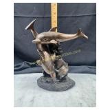 Dolphin statue