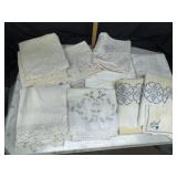 Vintage hand embroidered pillow cases