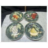 American Atelier lattice fruit dessert plate set
