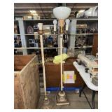 2 vintage floor lamps