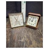 Vintage Semca and Equity travel clocks