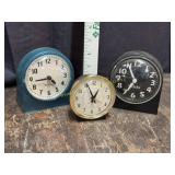 3 westclox alarm clocks