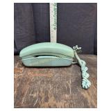 Vintage trim line touch tone turquoise telephone
