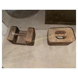 Cast iron industrial platform scale weights