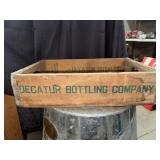 Decatur bottling co wooden drink crate