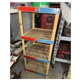 Vintage pepsi cola advertising store display rack