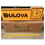 Bulova  lighted advertising clock with original