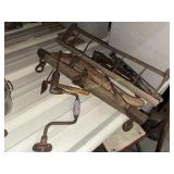 Primitive tools- paper roller, single trees,