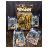Spawn and star wards action figures