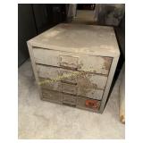 Vintage union chest metal utility cabinet box/