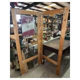 Folding chicken wire panels