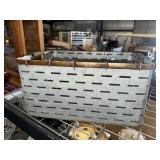 Galvanized farmhouse style basket