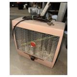Vintage MCM PINK toastmaster space heater in