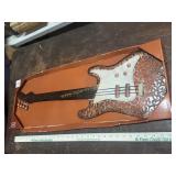 Metal art guitar decor