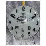 Jewelerï¿½s advertising clock