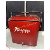 Vintage pleasure chest metal cooler