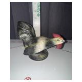 Pottery rooster toothpick holder