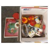 Vintage thermoses and kids dishes- Care Bears,