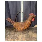 Grannycore wicker chicken basket