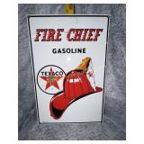 Texaco porcelain enamel sign made in USA 1986