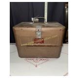 1950s little brown chest cooler ice box