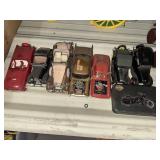 Group of vintage automobiles toys