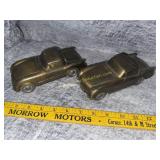 Pair of vintage corvette coin banks