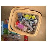 Basket of small tootsie toys