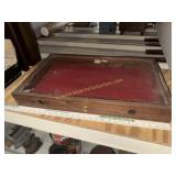 Antique knife/jewelry display case