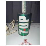 1970s 7up soda can lamp