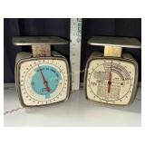 Vintage ice cream and postal scales