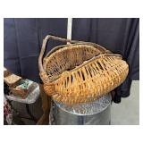 Hand woven market basket