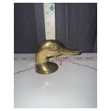 Brass duck head bottle opener