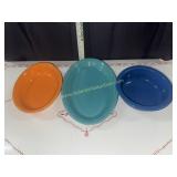 3 fiesta serving dishes