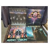 4 Kansas and Toto vinyl records