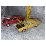 Welly die cast GTO and Camaro