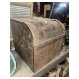 Antique metal bread box