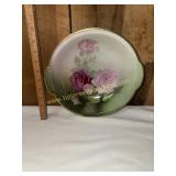 Hand painted Bavaria rose bowl