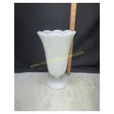 Milk glass vase