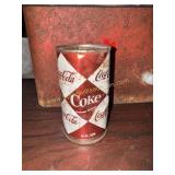 Vintage Coca-Cola diamond harlequin pull top can