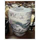 Chinoiserie dragon garden stool