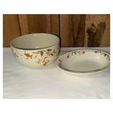 2pcs jewel tea bowl and platter