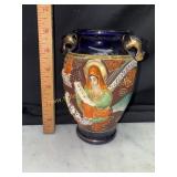 Vintage Japanese satsuma dragon ware vase