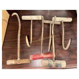Primitive hay hooks