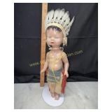 Vintage Native American chief doll