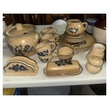 Pfaltzgraff folk art stoneware dishes 20pcs