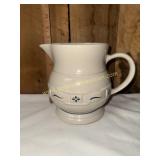 Longaberger pottery pitcher