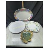 Platters and leaf dishes