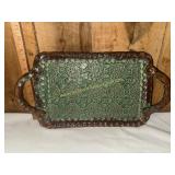 Mississippi finger print pottery tray