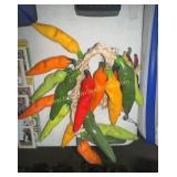 Ceramic chili pepper Ristra